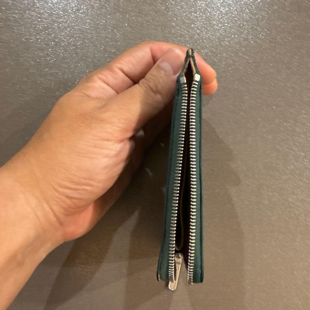 ホワイトハウスコックス　L字型財布　ヴィンテージブライドルレザー　オリーブ色