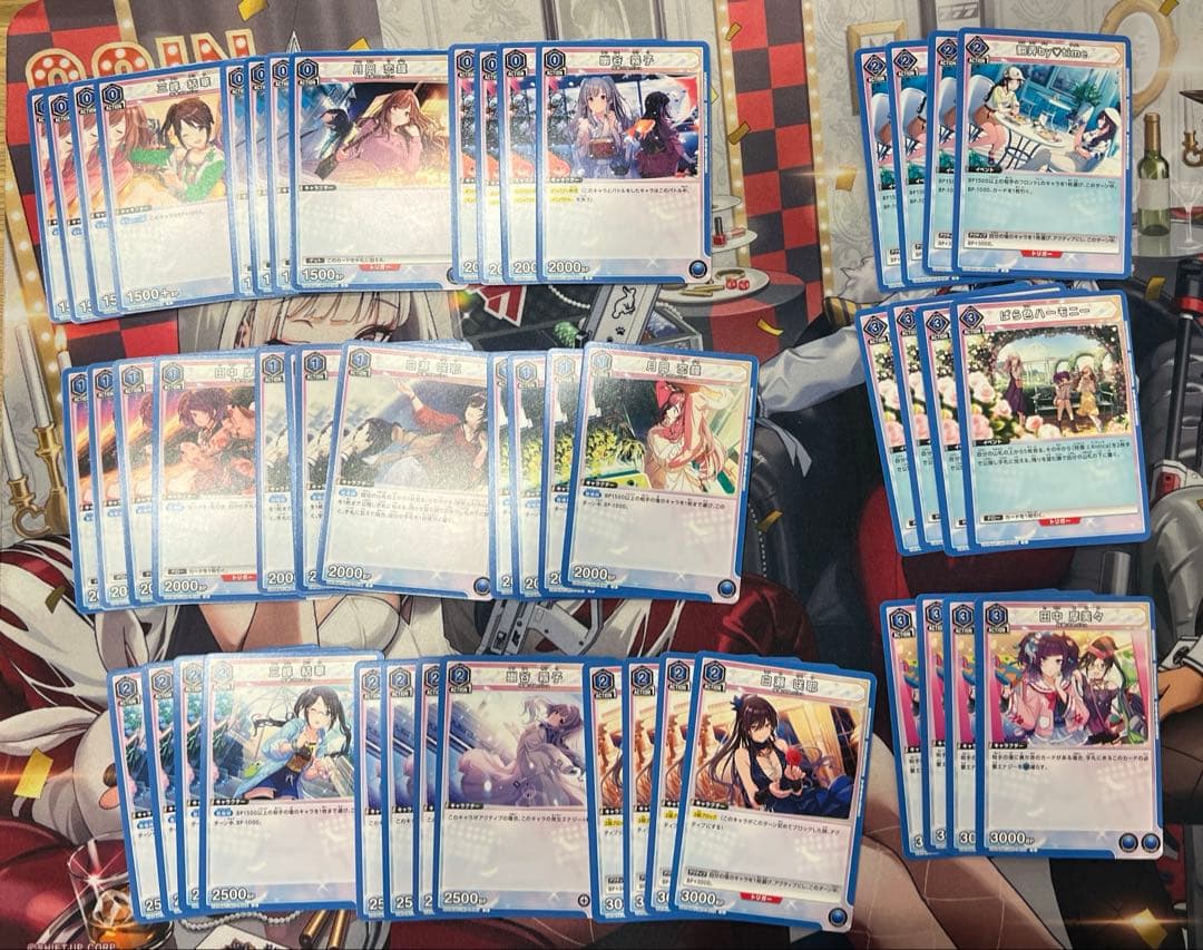 ユニオンアリーナ　シャニマス　アンティーカ　デッキ　青　ユニチケ