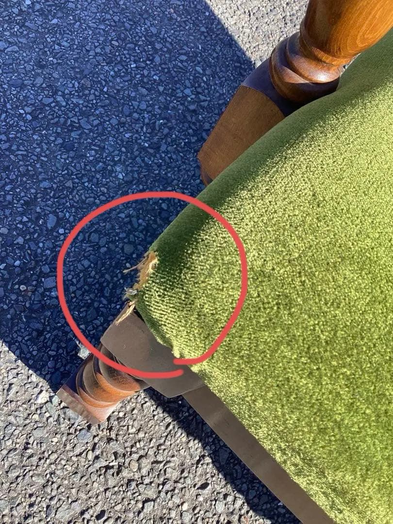 千葉県鴨川発　①オールドカリモク　Karimoku　チェア　肘掛け付き