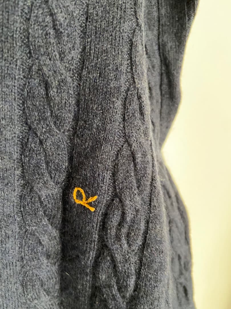 45R フロートケーブルのニットソーチュニック