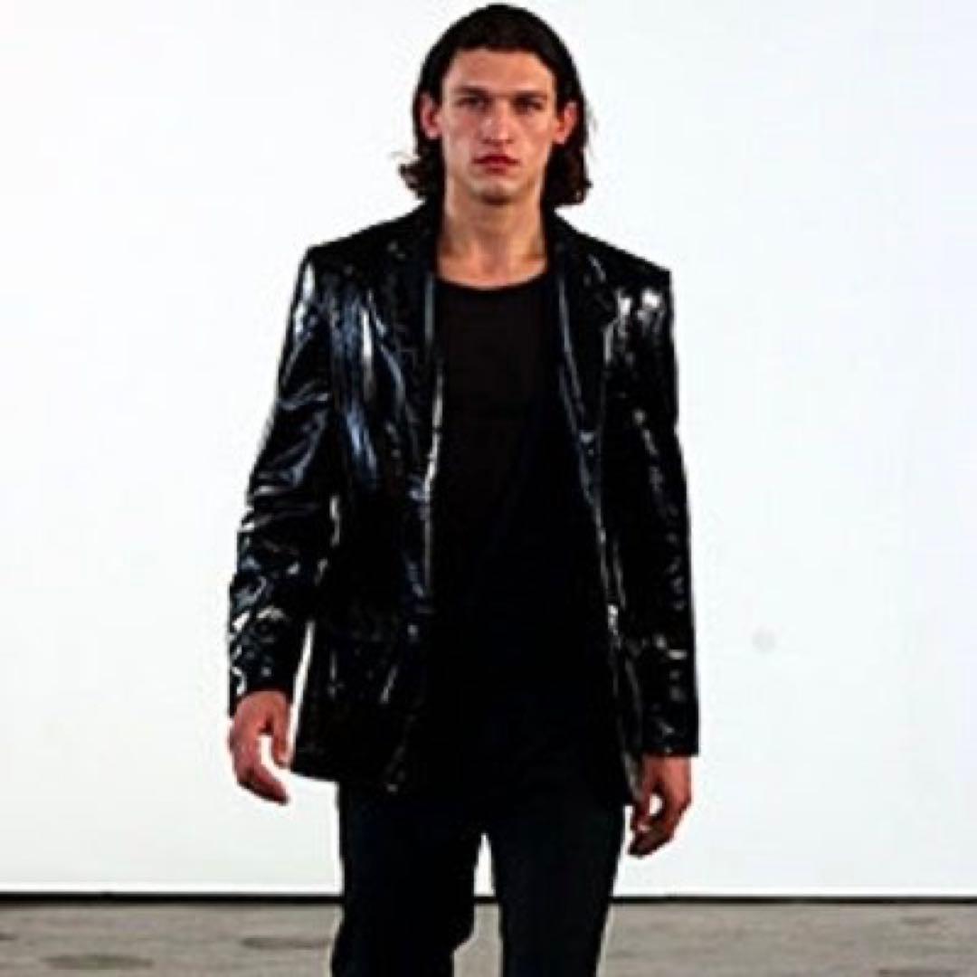 【美品】本人期 Helmut Lang レザー テーラード ジャケット