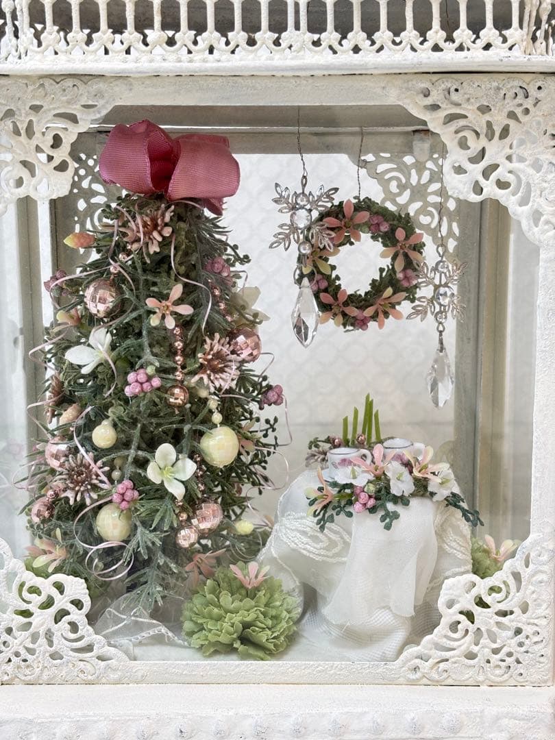 ミニチュアクリスマスツリー　クリスマス雑貨置物