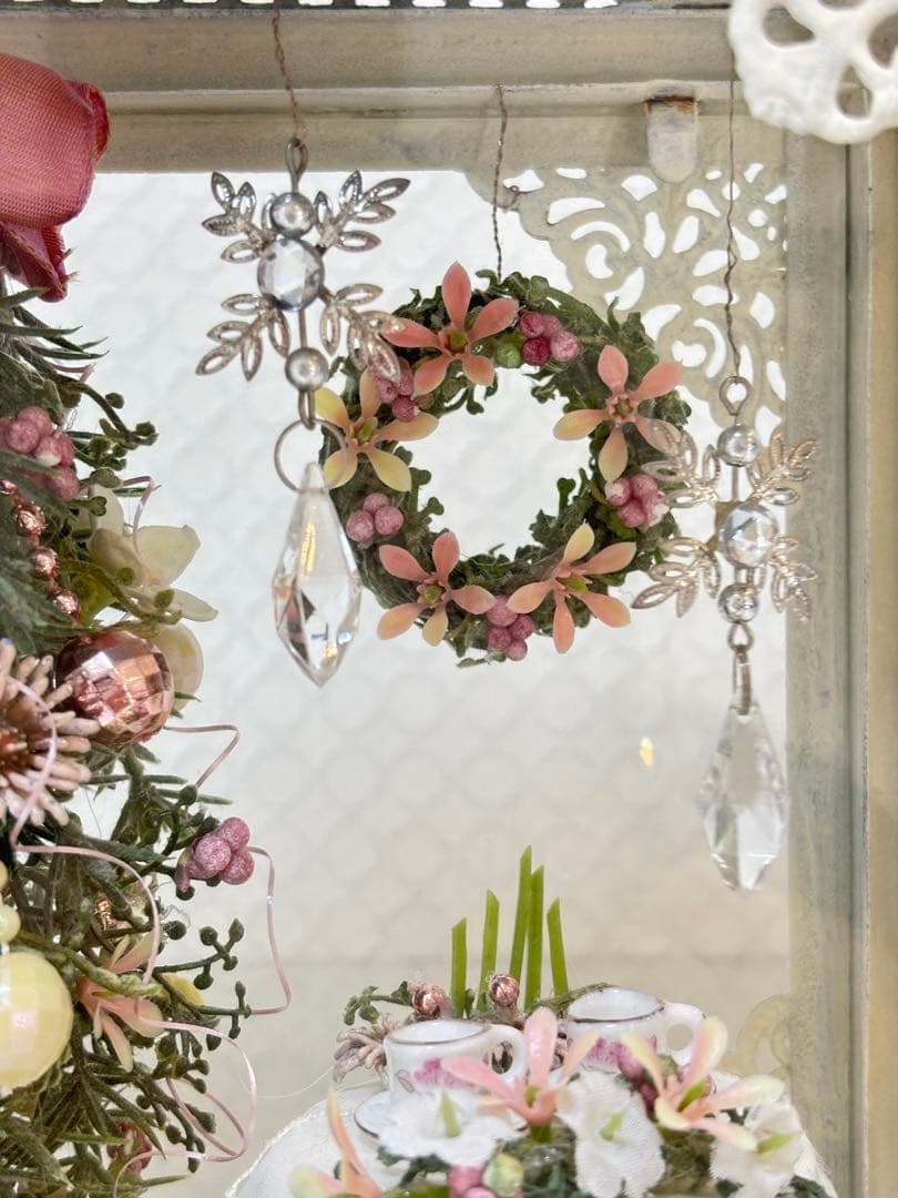 ミニチュアクリスマスツリー　クリスマス雑貨置物