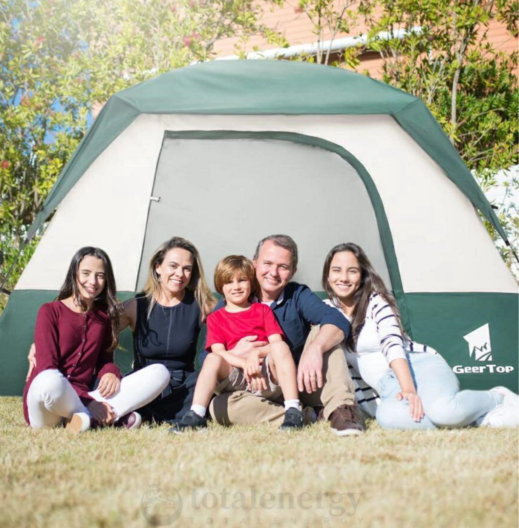 GEERTOP テント⭐️4-6人用 大型 グリーン 防災 アウトドア ギアトップ