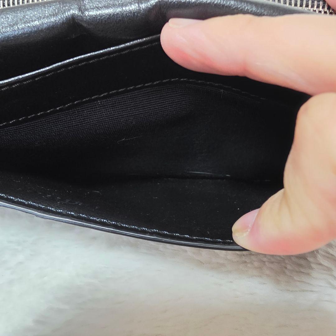 CELINE　ブラック　黒　レザーエンボス　長財布