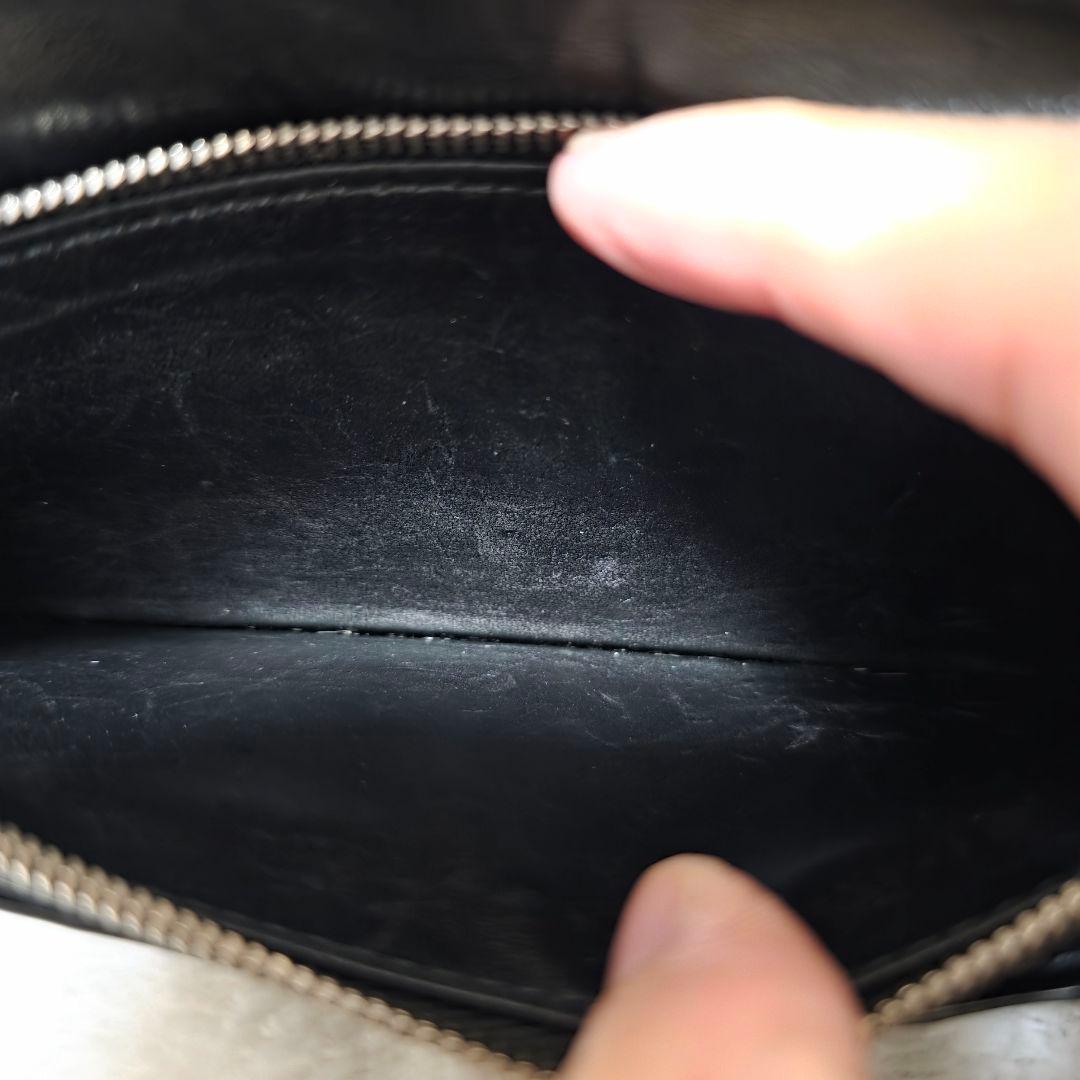 CELINE　ブラック　黒　レザーエンボス　長財布