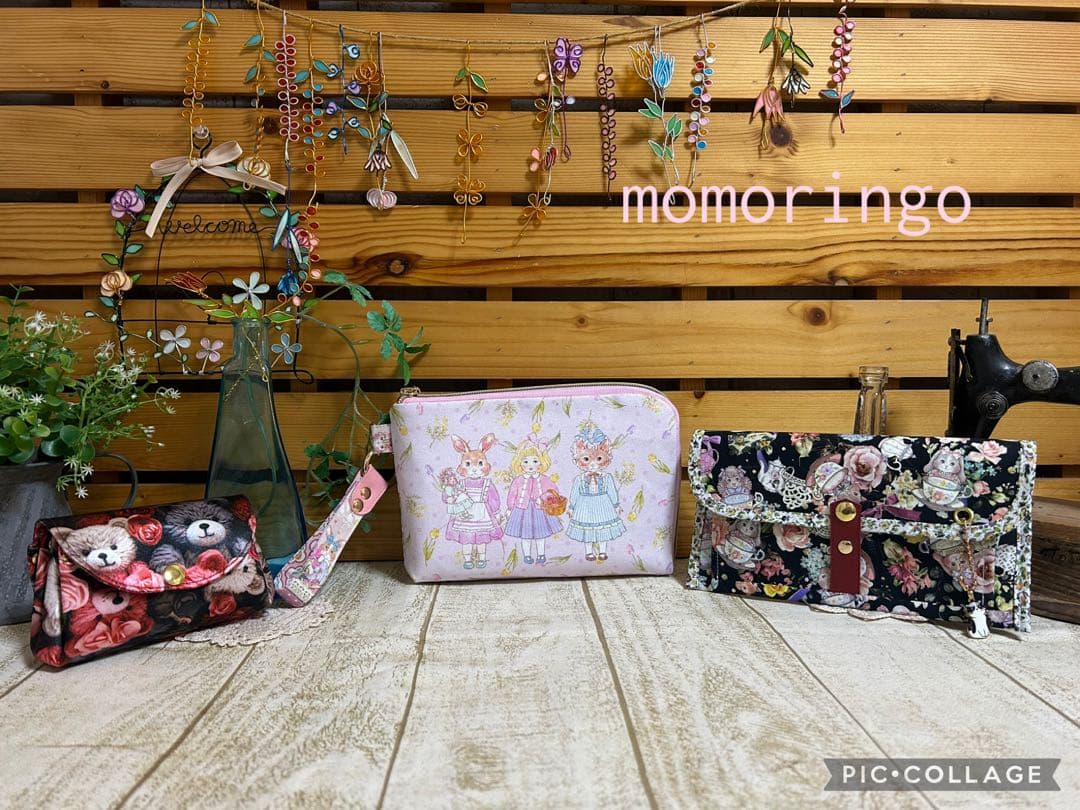 よーぽん様　ジョリーフルール L字ポーチ スマート長財布 小財布ベア