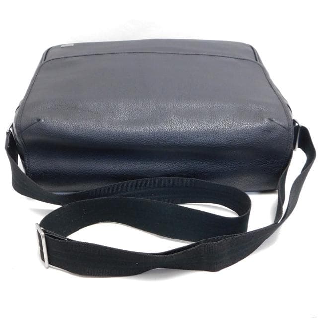 極美品 dunhill ダンヒル メッセンジャーバッグ レザー 黒 A4可