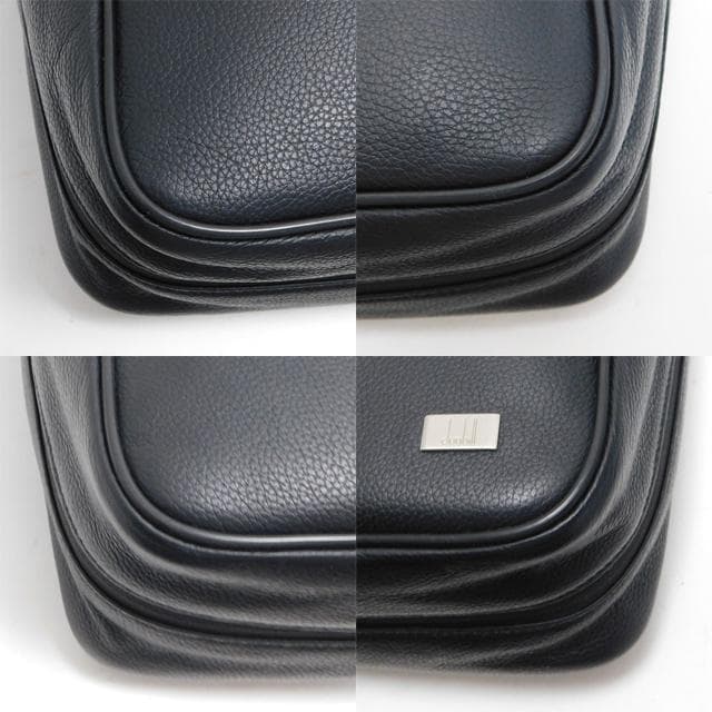 極美品 dunhill ダンヒル メッセンジャーバッグ レザー 黒 A4可