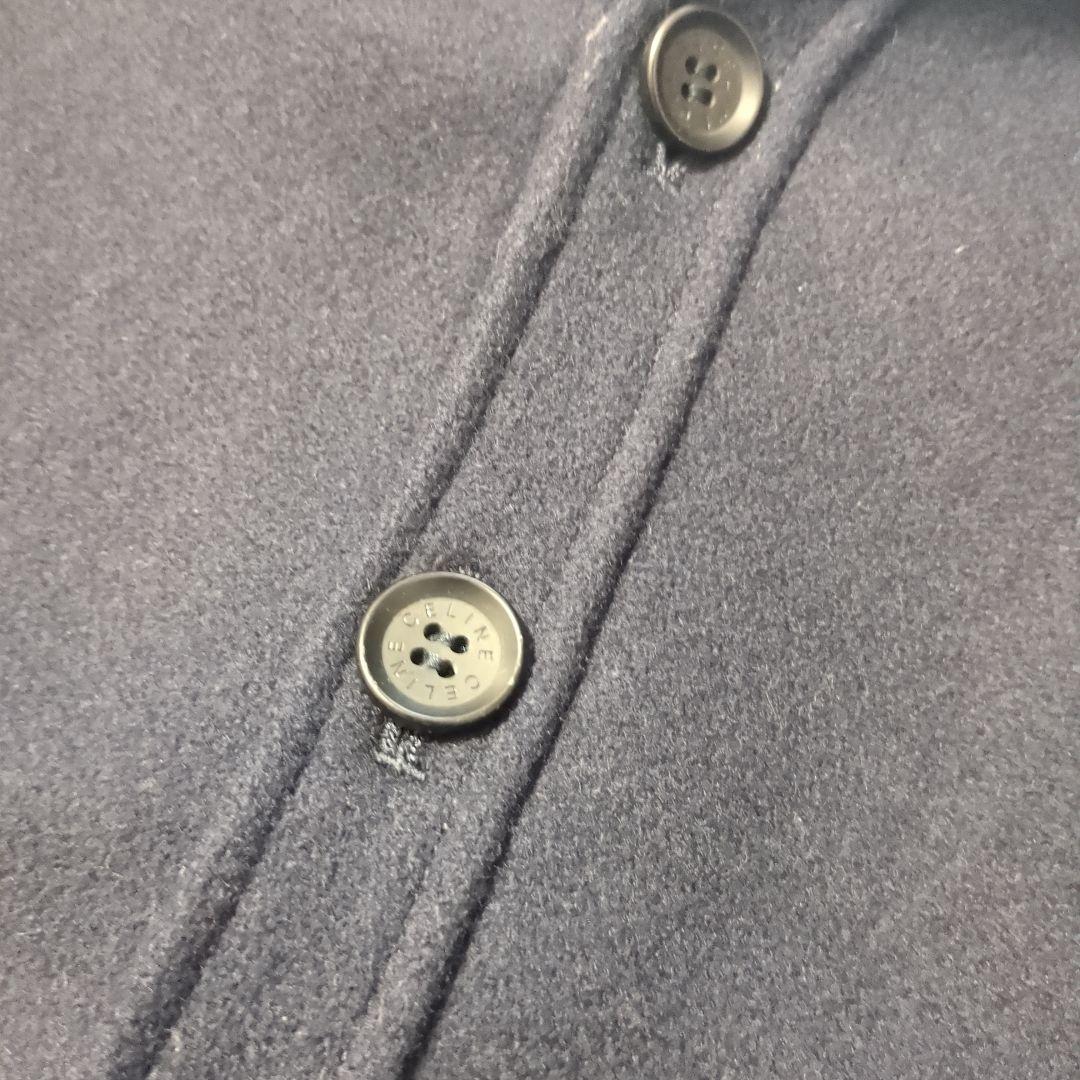 CELINE フード付きウールコート 120