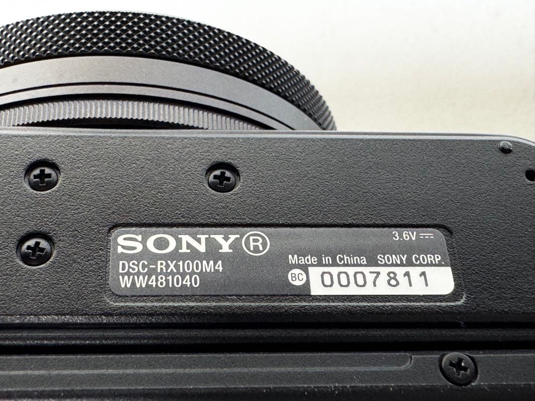 【760ショット少】 SONY DSC-RX100M4 RX100IV