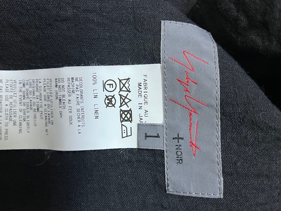 ヨウジヤマモトノアール　NH-B38-311 シャツ　ブラウス　未使用保管品