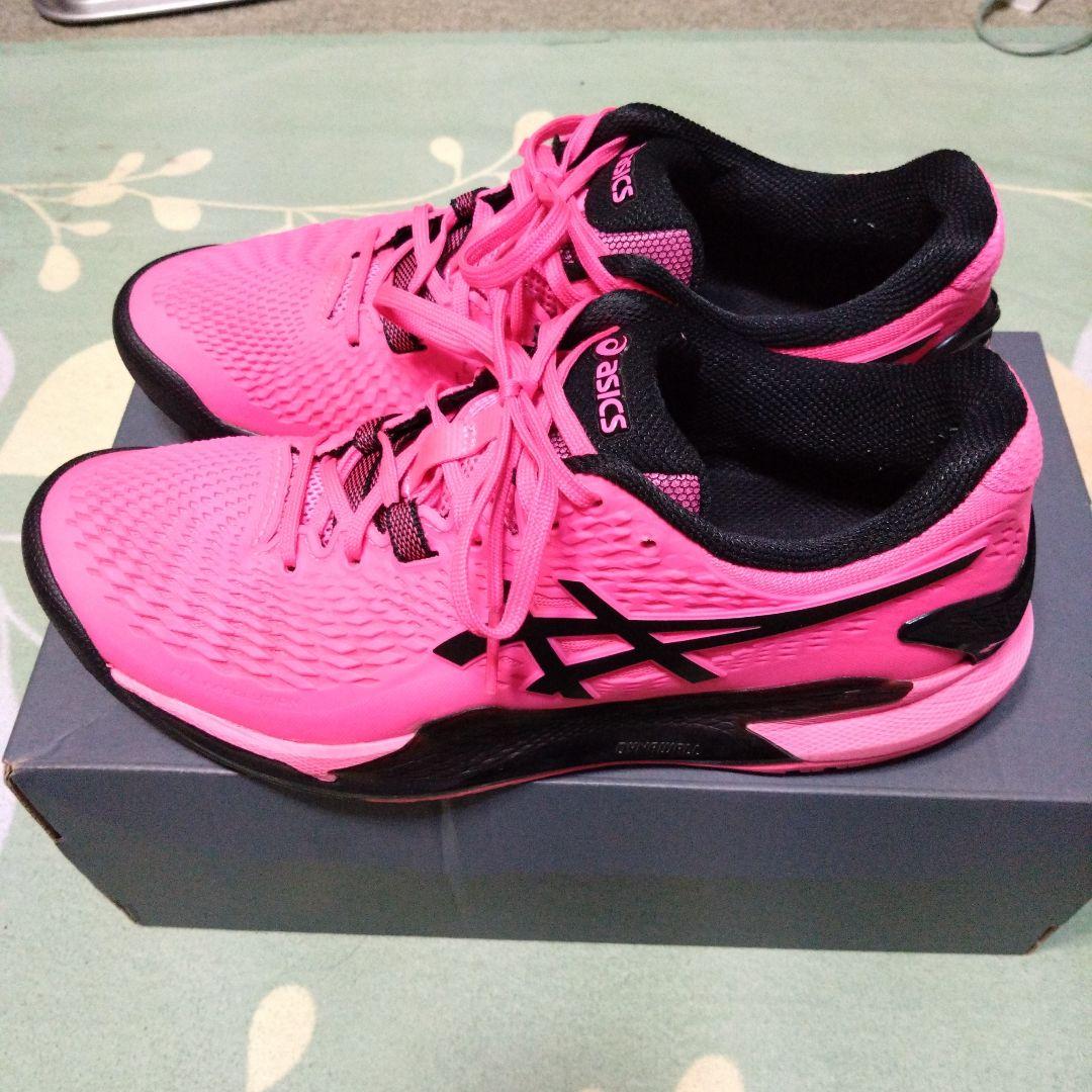 け*い様 asics テニスシューズ ゲルレゾリューション9 ショッキングピンク