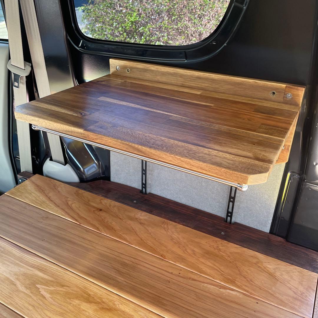 エブリイバン(DA17V)「手作り収納式サイドテーブル」 No.1