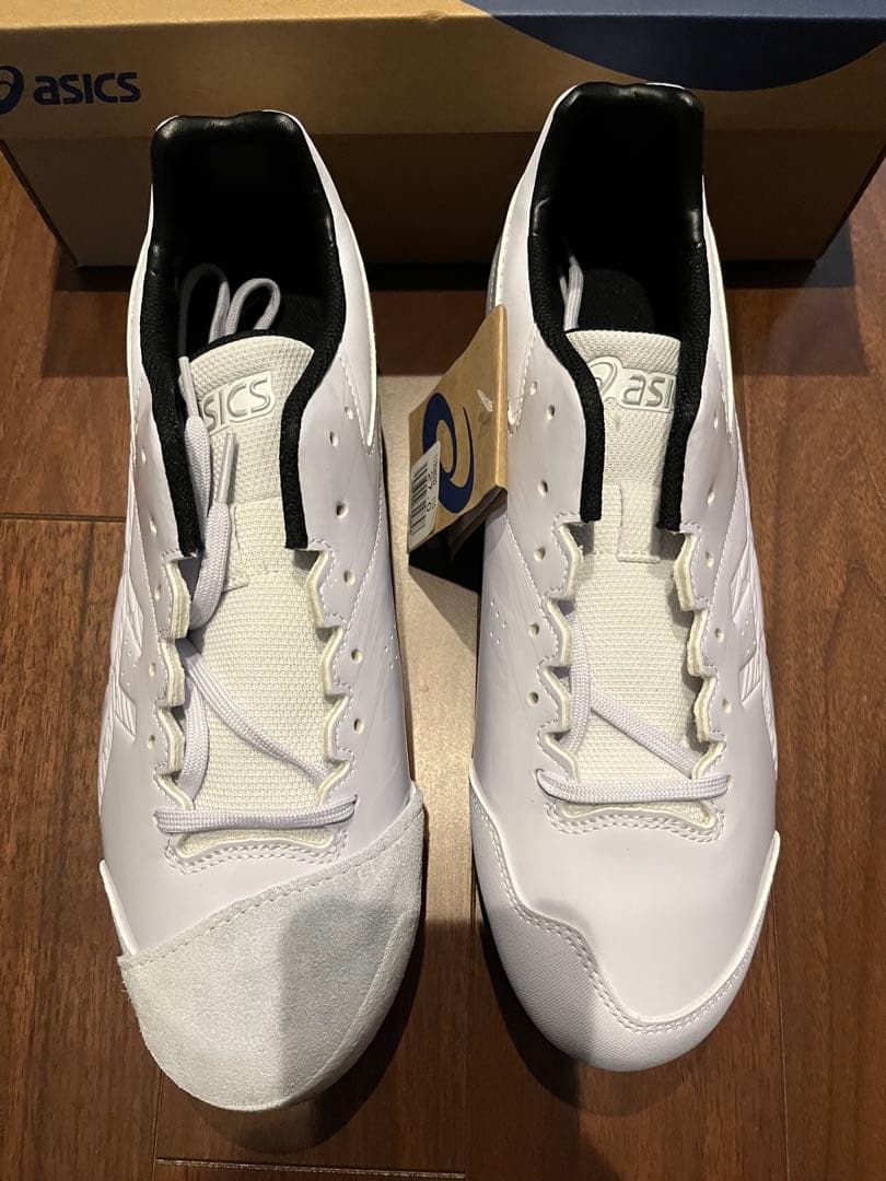 asics ホワイトスパイク 27.0 P革付き