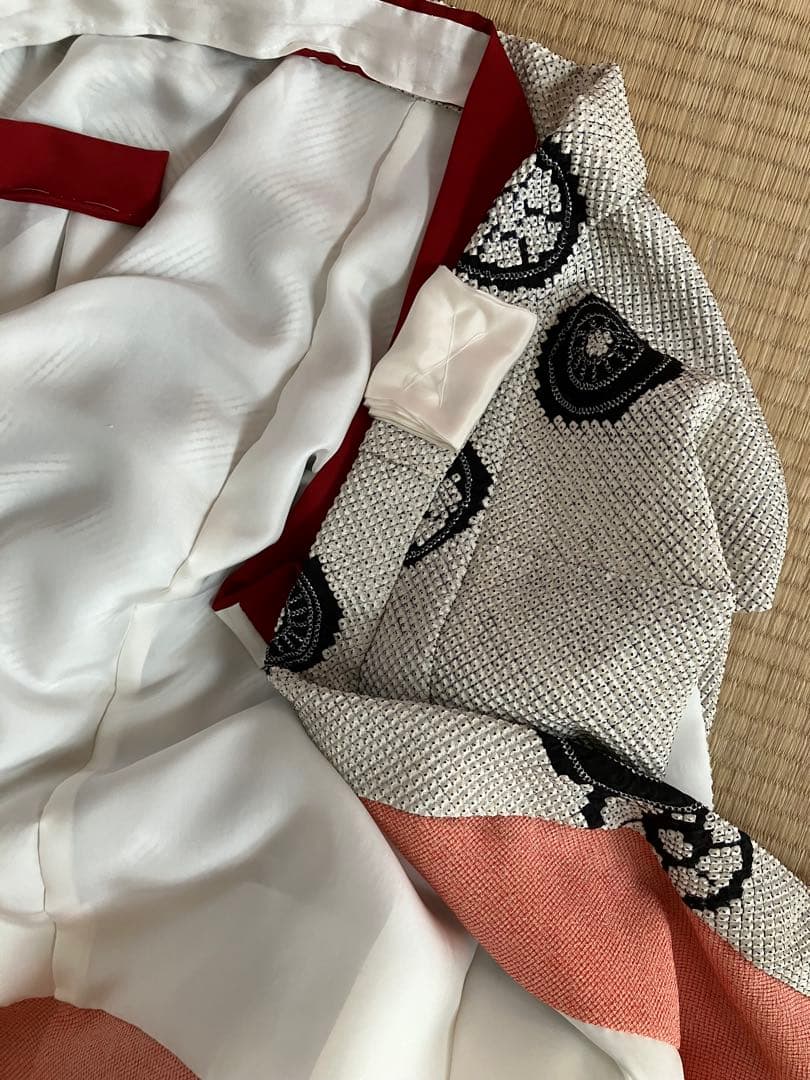 ご予約品 藤娘きぬたや反物より 七五三　四身祝い着　振袖と同誂え長襦袢セット