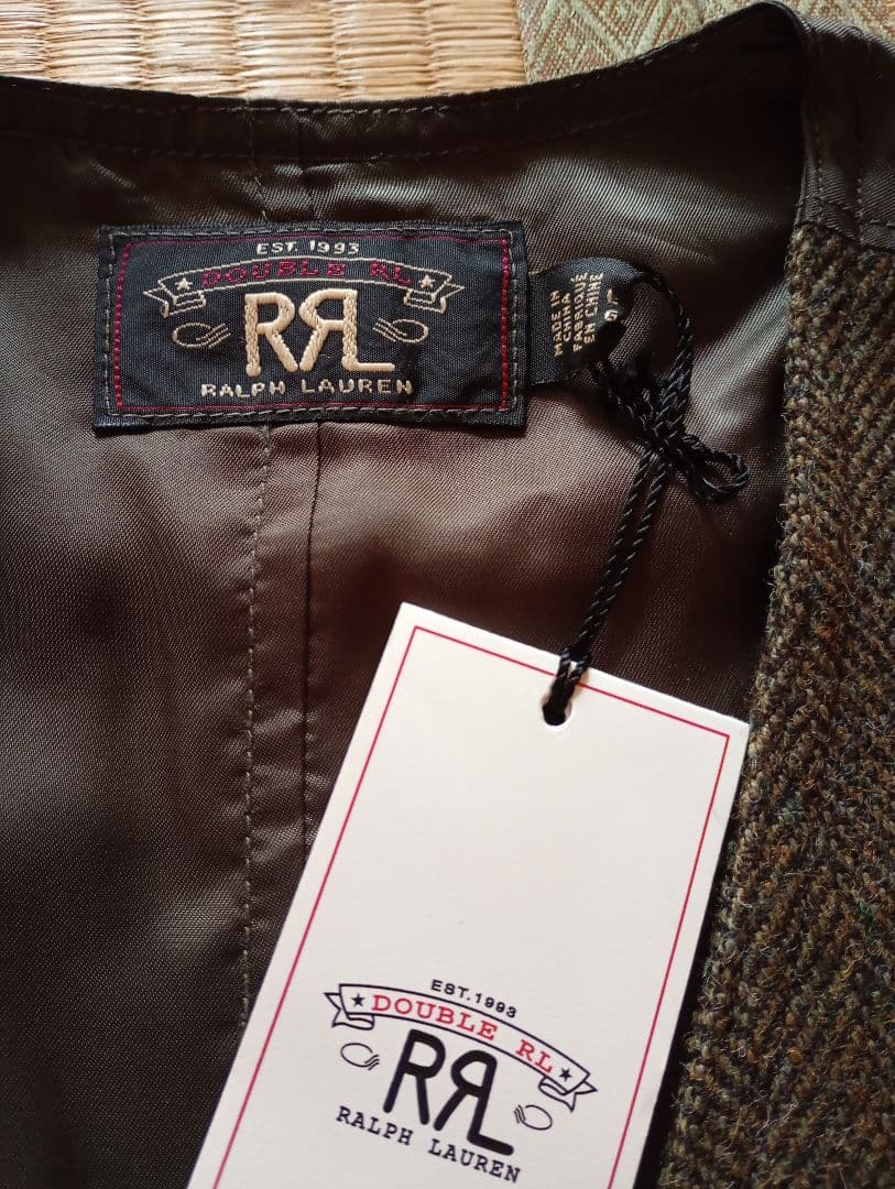新品未使用　RRL ヘリンボーン　ベスト　ツイード　ベッカム　ボルチモア