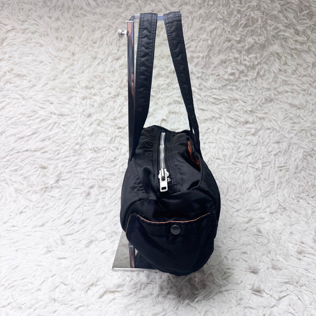 【訳あり人生】PORTER タンカー ミニボストンバッグ ブラック