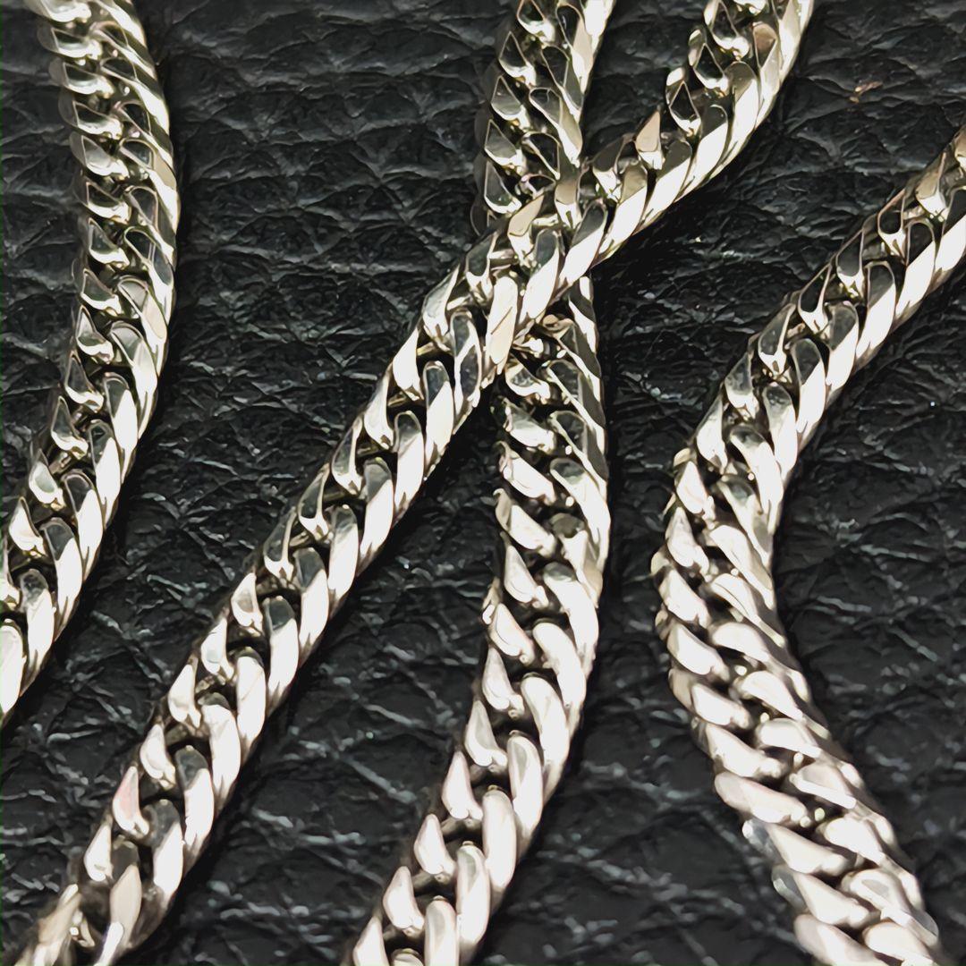 (C011311) Pt850 6面ダブル 喜平ネックレス マテリアル 造幣局