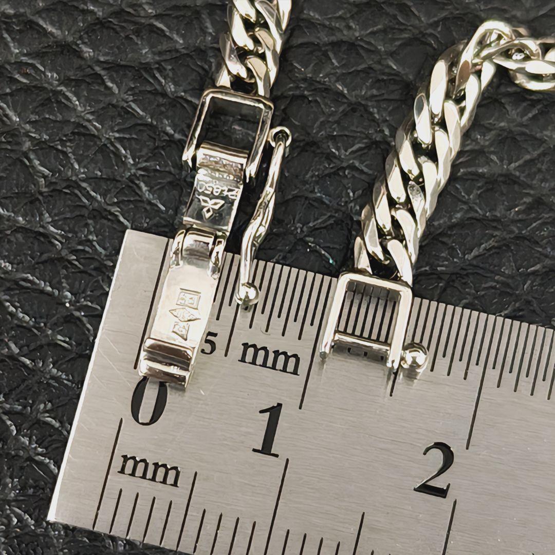 (C011311) Pt850 6面ダブル 喜平ネックレス マテリアル 造幣局