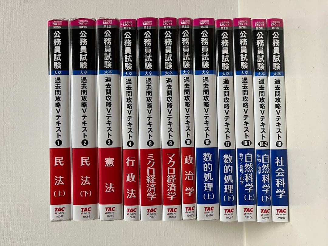 TAC 公務員試験 教材セット 地方上級 国家一般職 （新品、中古品）2025年