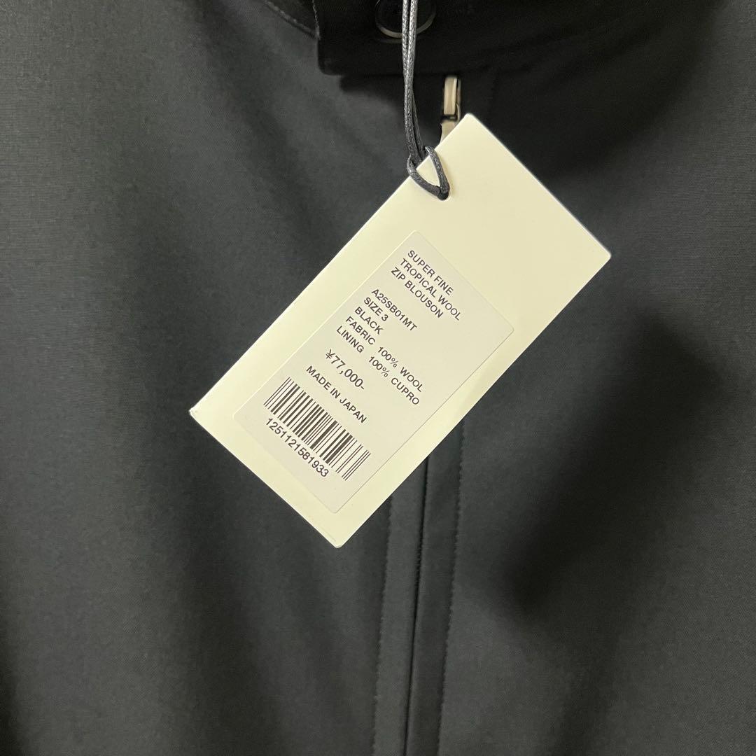 ジャケット・アウター AURALEE 25SS TROPICAL WOOL ZIP BLOUSON 3