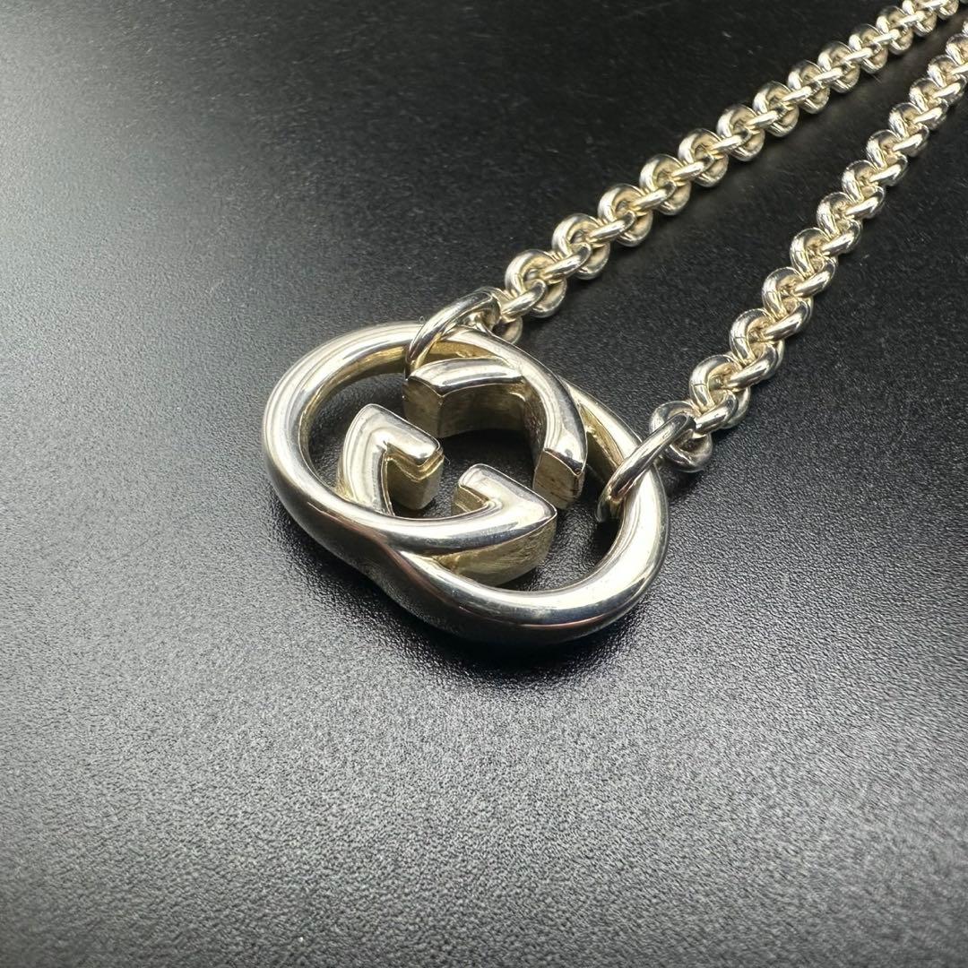 極美品✨　GUCCI　ネックレス　インターロッキング　ロゴ　刻印　1470