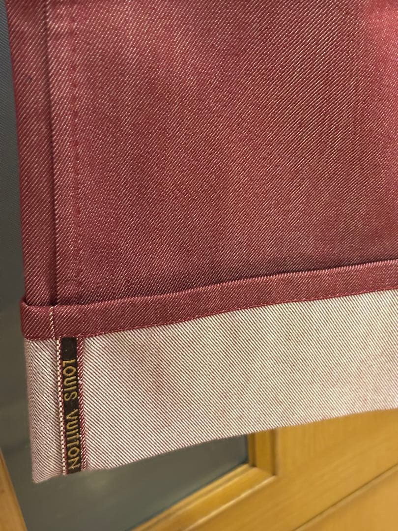 #美品Louis Vuitton エンジ系レディースストレートデニム#サイズ38