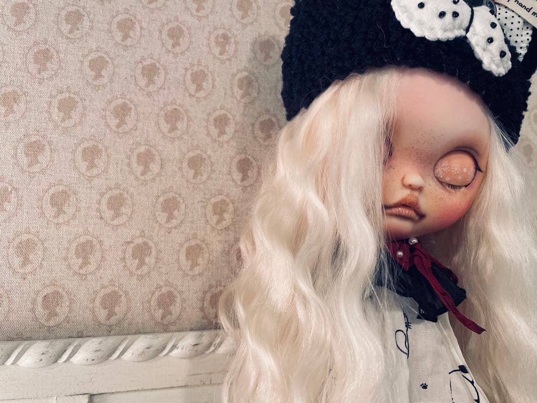 カスタム アイシードール 頭皮付きモヘア アウトフィット付属