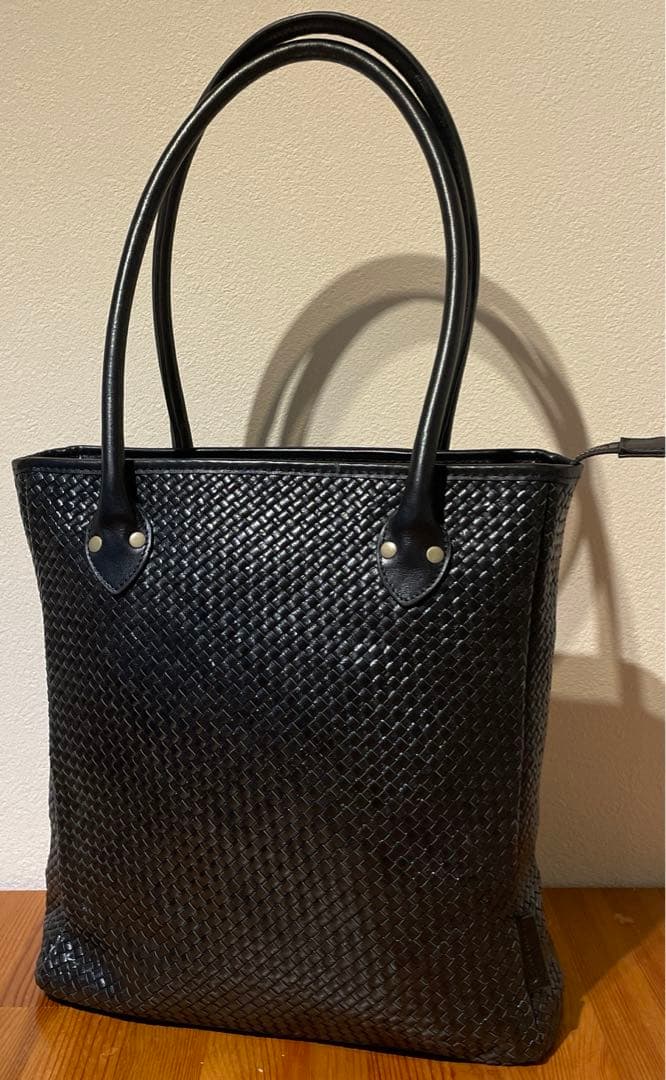 本革ゴート✖︎カーフレザー イントレチャートトート