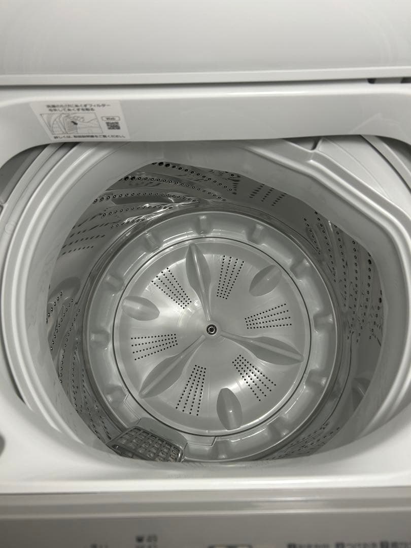 【送料込】Panasonic 縦型洗濯機2023年製　6.0kg ホワイト
