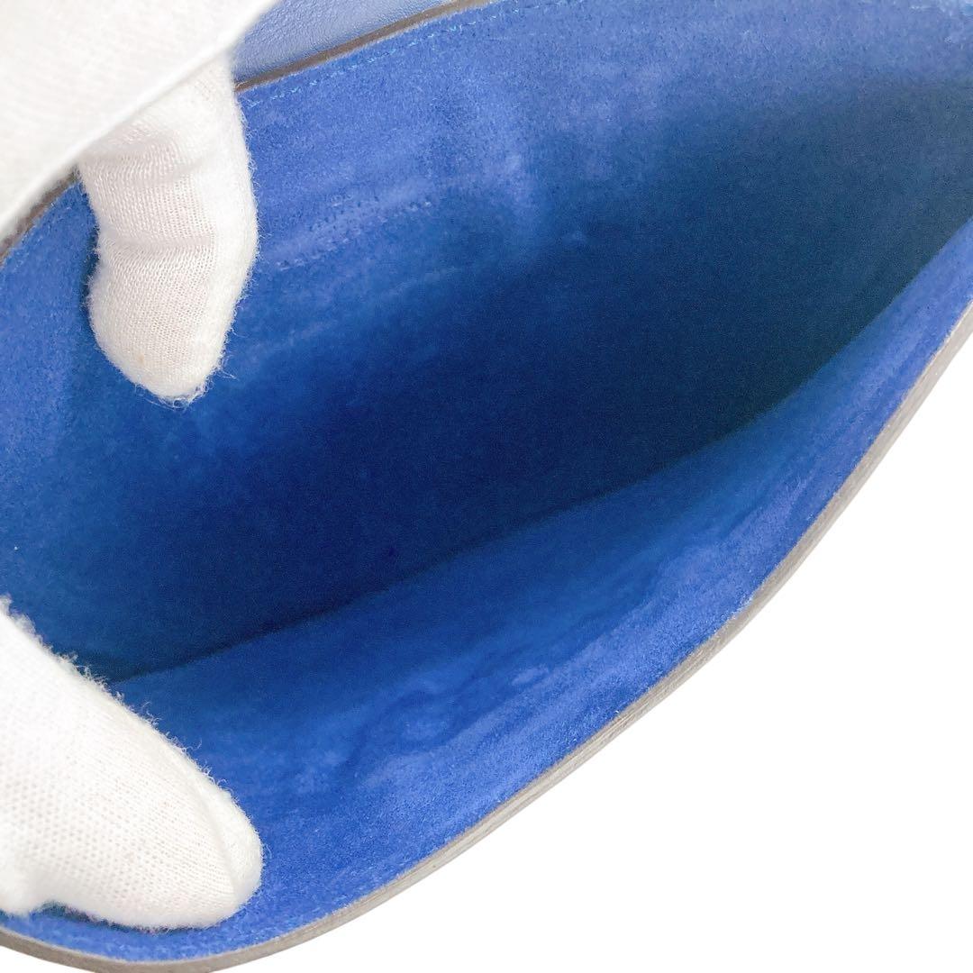 未使用✨GUCCI グッチ　タブレットケース　マイクロGG ブルー　オールレザー