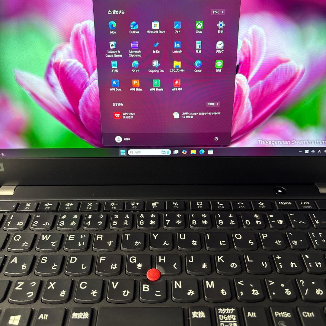 Ryzen5Pro搭載LenovoThinkPad X13⭐︎Win11初期設定済