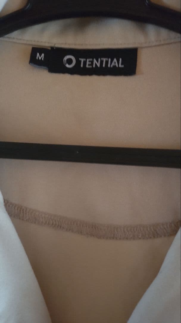 TENTIAL バクネ ドライ 上下　クリーム色 長袖　パジャマ 　パンツ　M