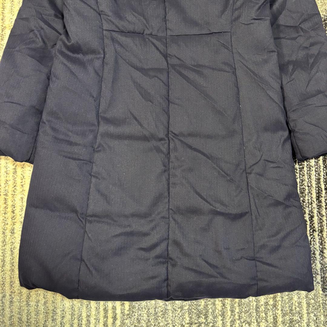 セオリーリュクス ボリュームネック　ロング　ダウンコート ネイビー　40