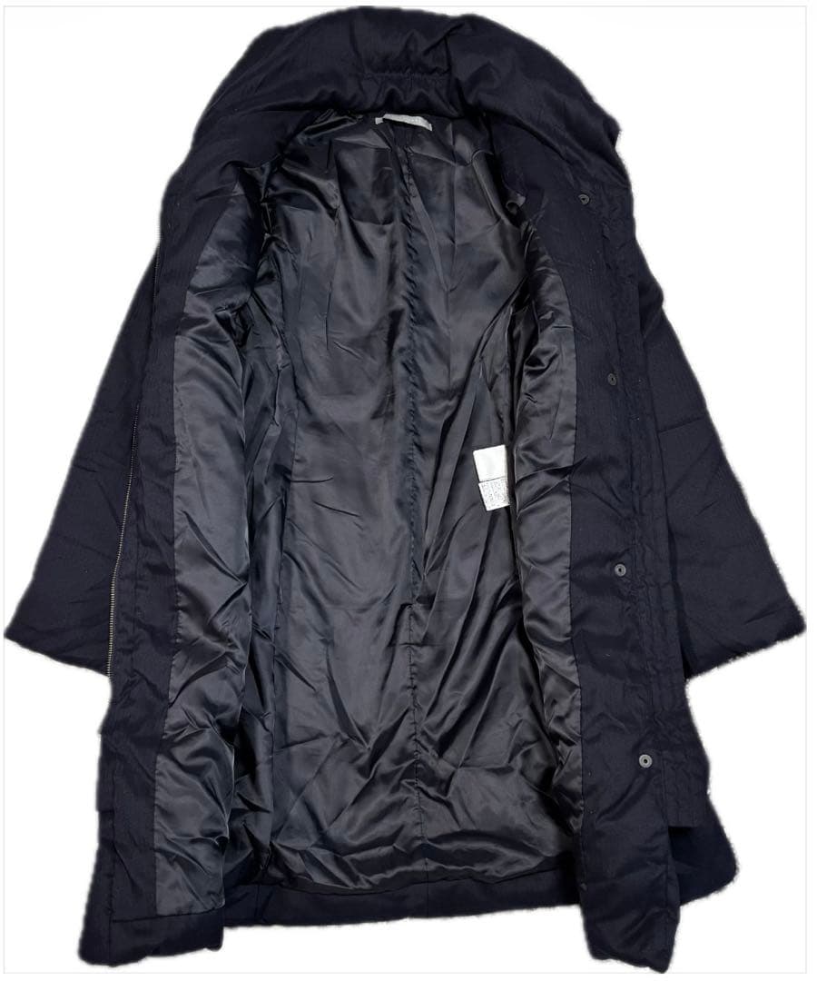 セオリーリュクス ボリュームネック　ロング　ダウンコート ネイビー　40