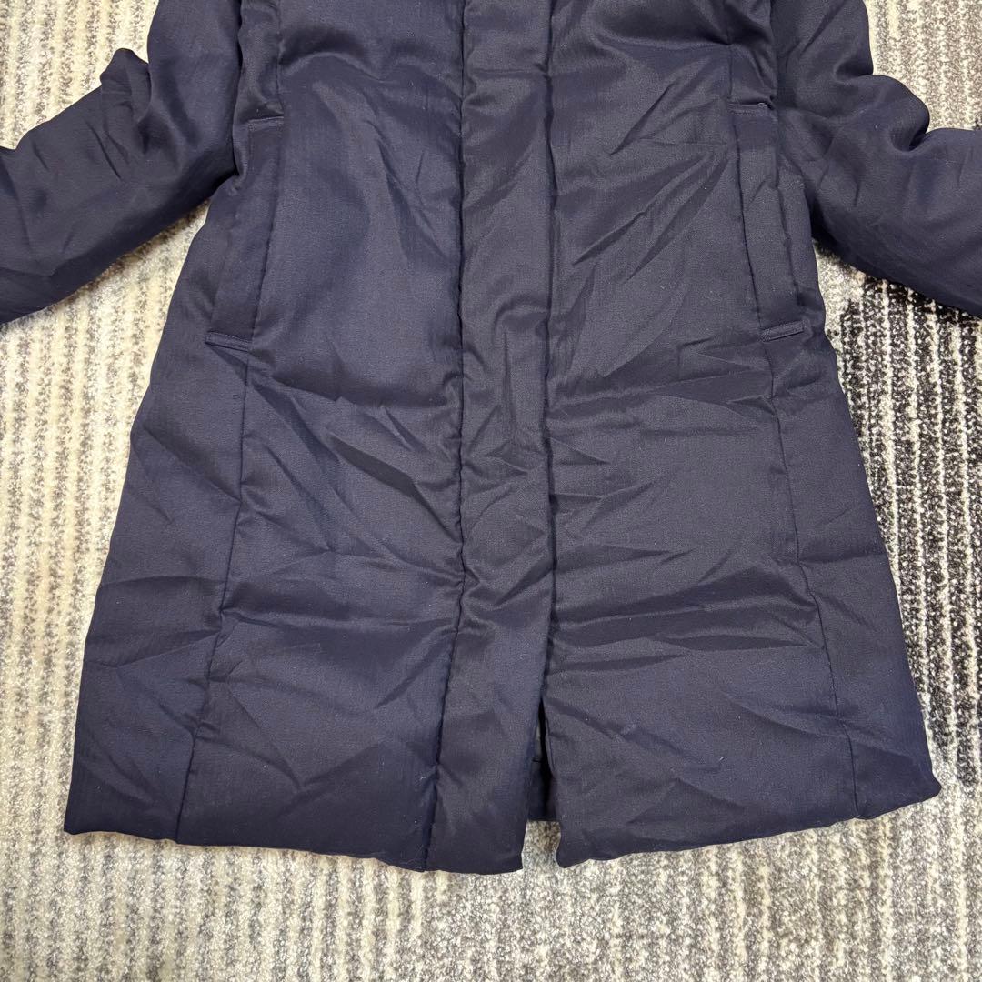 セオリーリュクス ボリュームネック　ロング　ダウンコート ネイビー　40