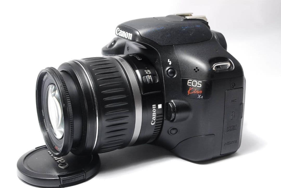 ♥シャッター数極少♥キャノン Kiss X4 一眼レフ Wレンズ 望遠レンズ付