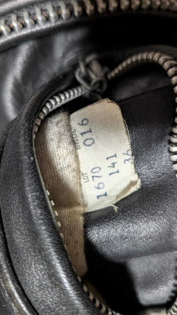 Schott141 貴重品番！36インチ黒 レザー シングルライダースジャケット