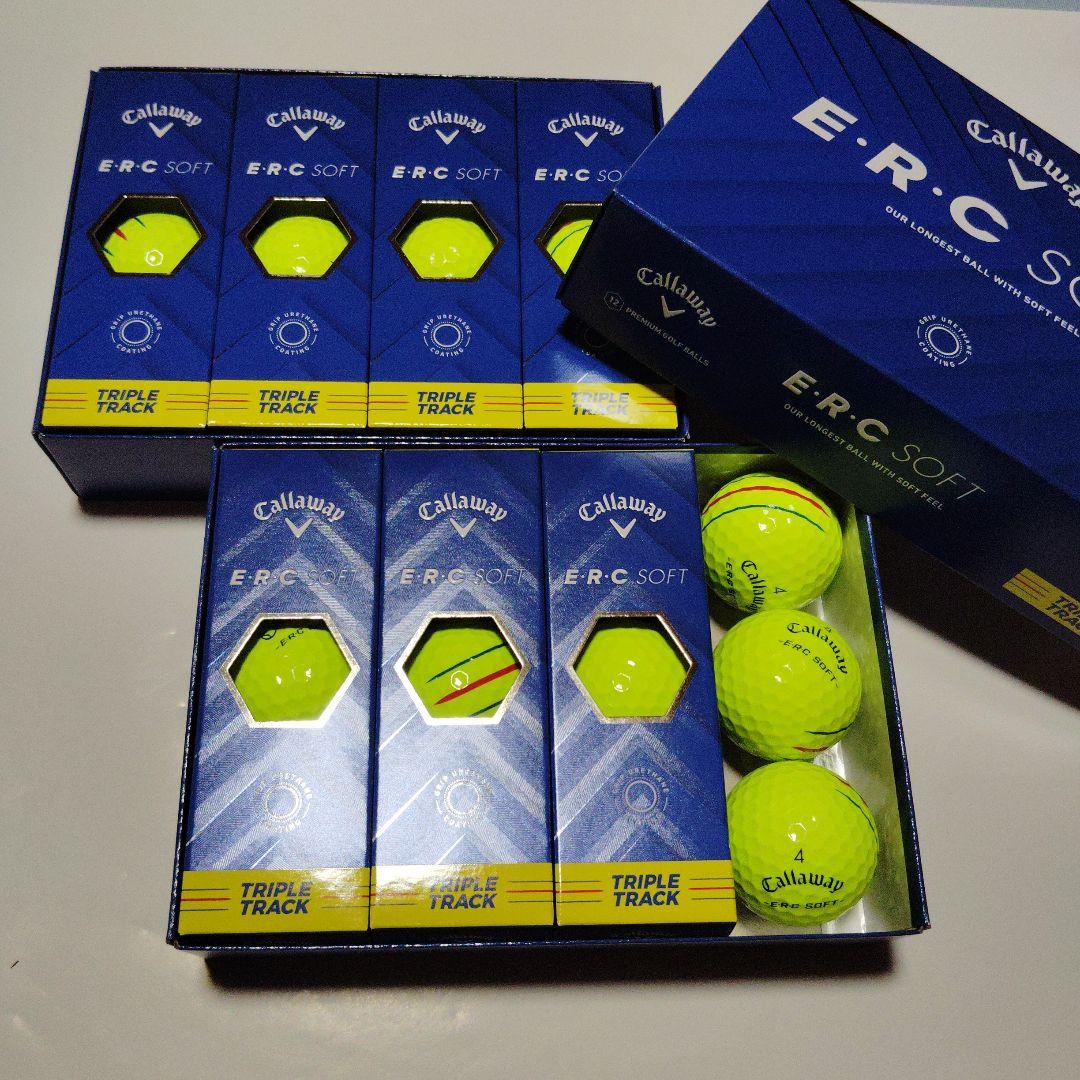 キャロウェイERCソフトボールトリプルトラックイエロー2ダース2025年モデル