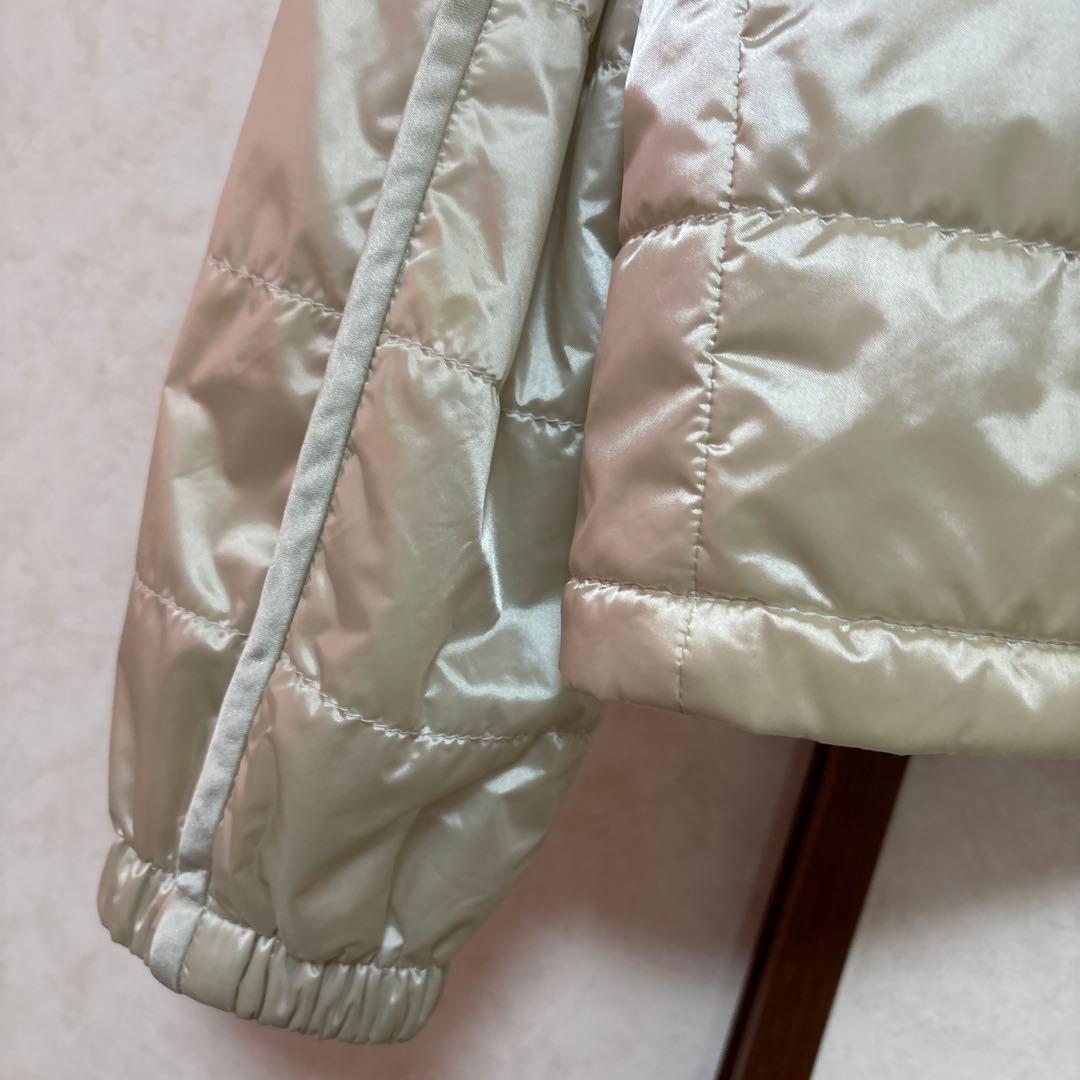 PRADA ノーカラーダウンジャケット　アイボリー