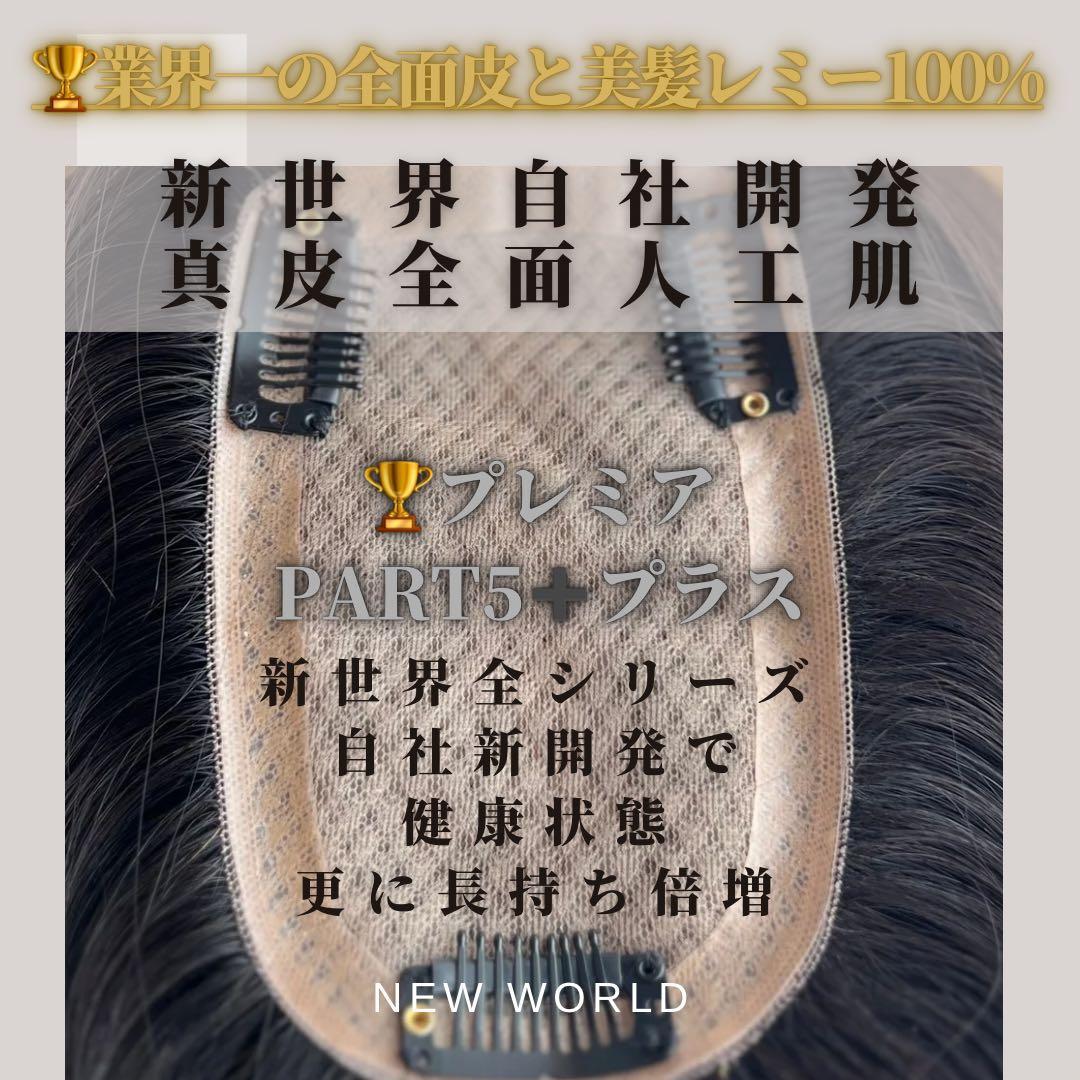 最新20252026新世界8*13Part⑤＋ヘアピース　人毛レミー総手植え