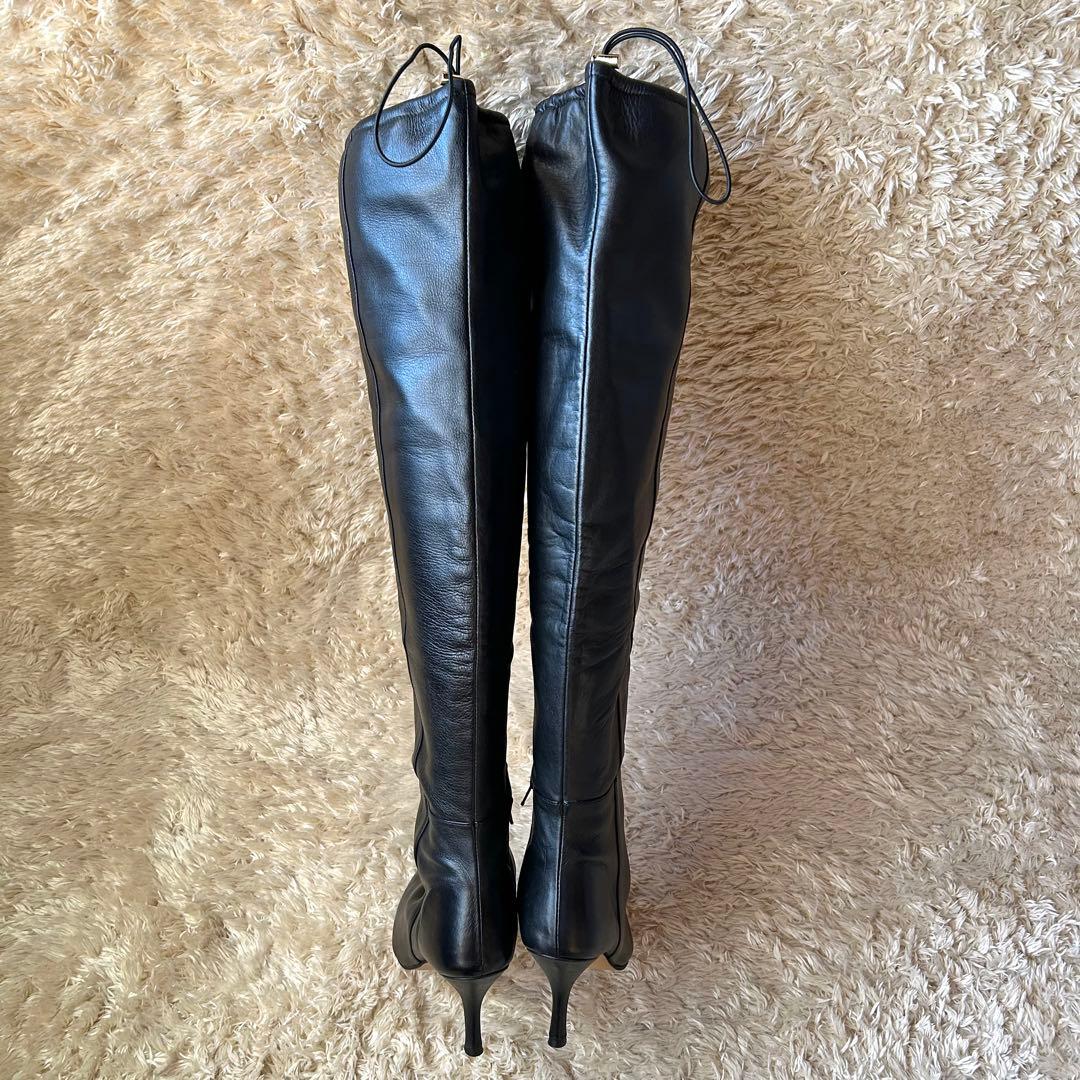 未使用Whim Gazette Hoaw. ニーハイブーツ　ブラック 24cm