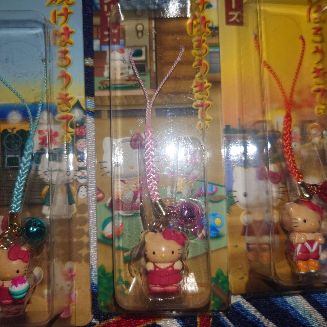 へ*可様 ハローキティ　根付　夕焼けはろうきてぃ　レトロシリーズ　シャボン玉　か