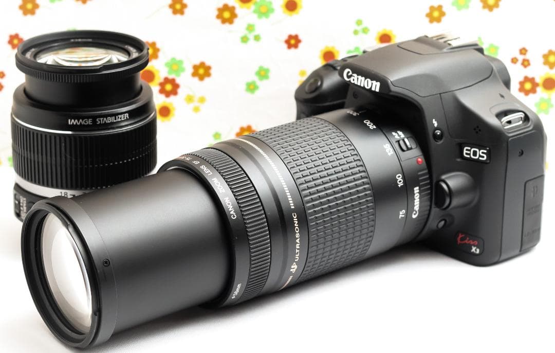 キャノン Canon kiss x3☆ダブルレンズ☆スマホに転送☆一眼レフ