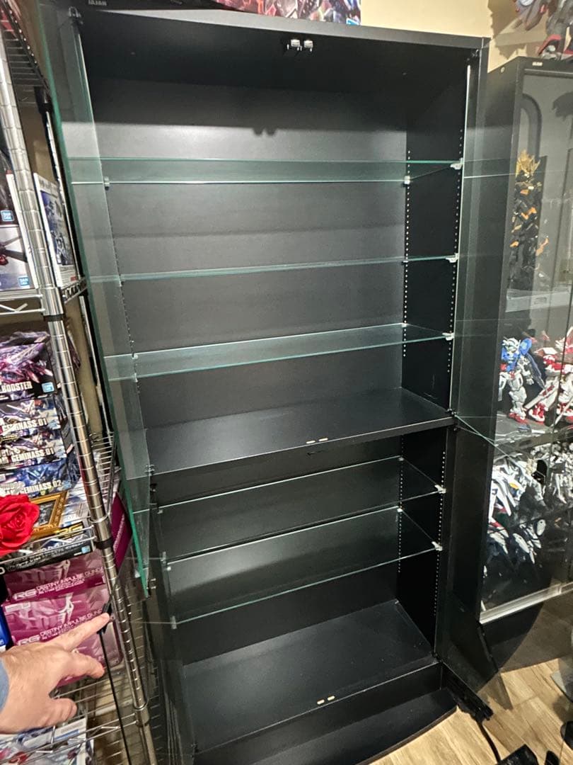 JAJAN フィギュアラック ワイド 83cm ブラック