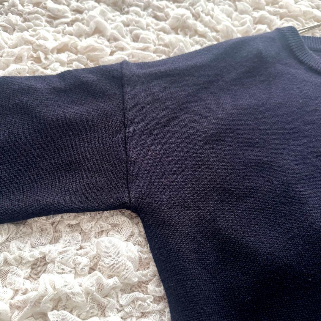 ドゥーズィエムクラス EVERYDAY I LIKE クルーネックニット 紺