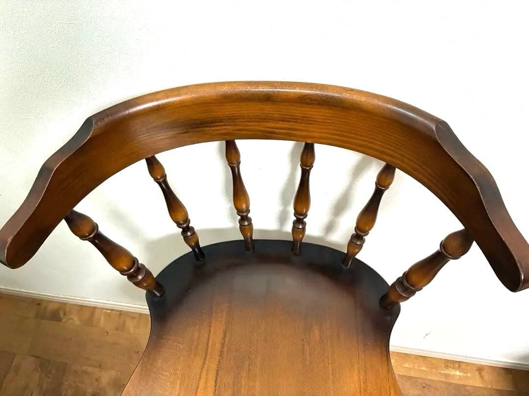 飛騨産業　キツツキマーク ハイチェア　カウンターチェア 回転椅子①