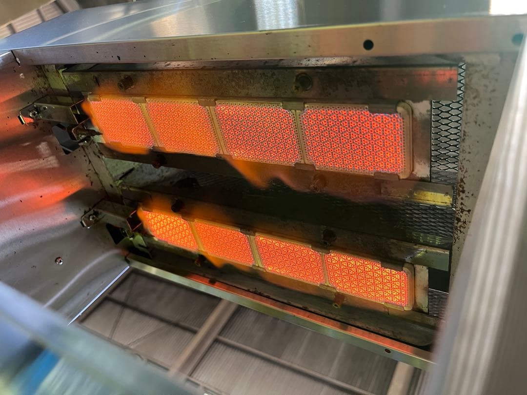 リンナイガス遠赤外線上火式グリラー　魚焼き器　都市ガス用　2019年