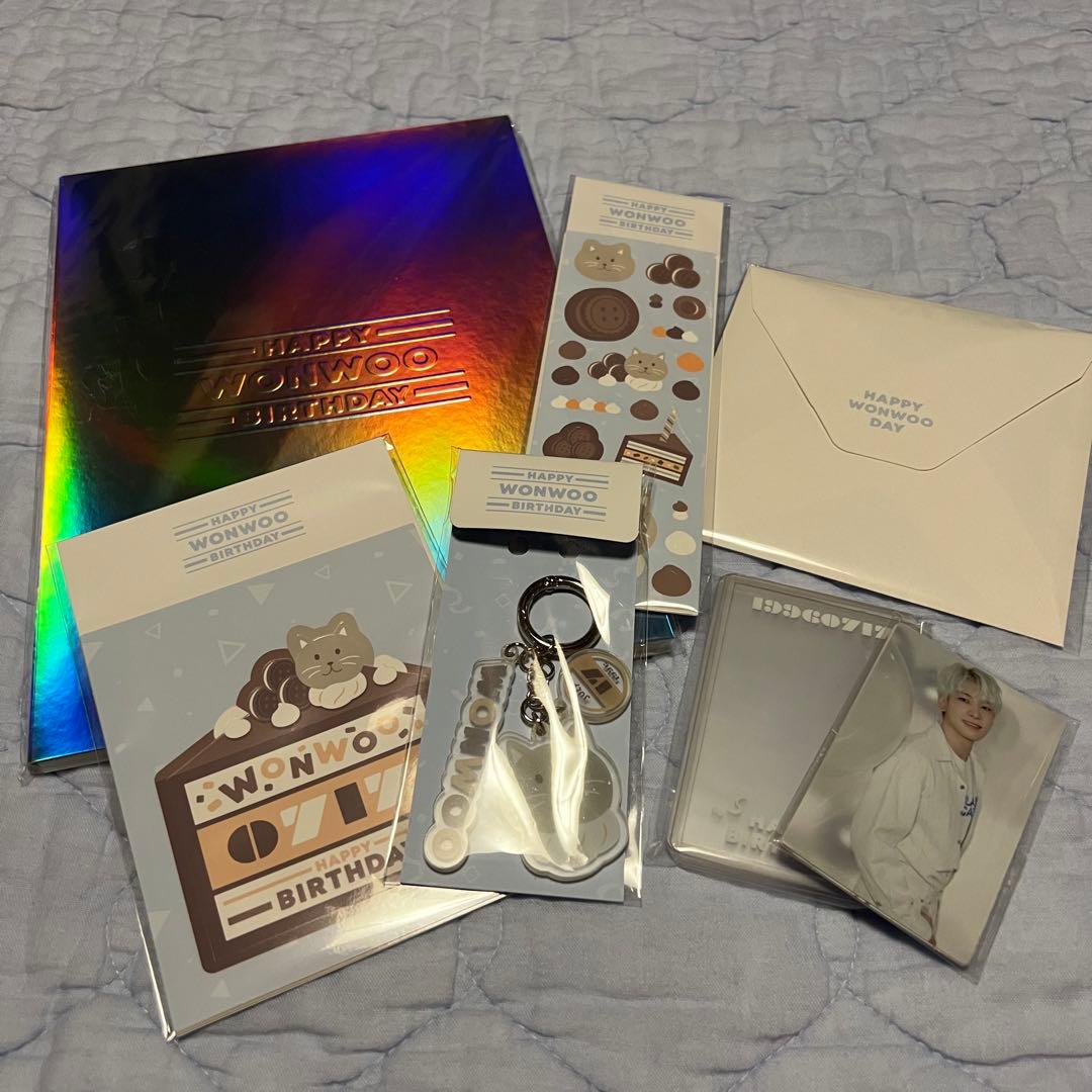 seventeen wonwoo ウォヌ　トレカ　うちわ　グッズ　セット